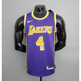 Maillot Lakers Rondo#4 Crew Neck Purple