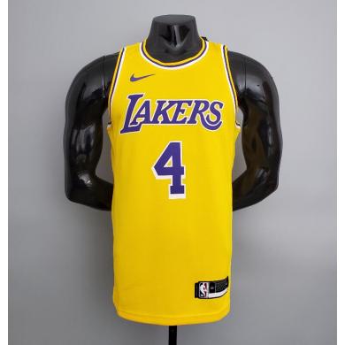 Maillot Lakers Rondo#4 Crew Neck Jaune