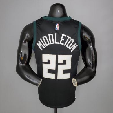 Maillot MIDDLETON#22 Bucks Black