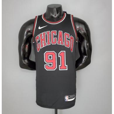 Maillot RODMAN#91 Chicago Bulls black