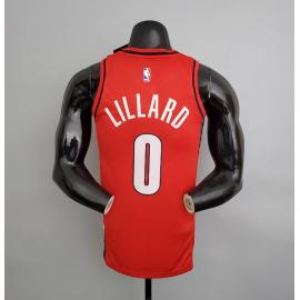 Maillot Trail Blazers Lillard #0 red