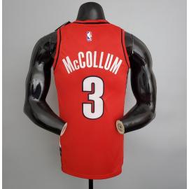 Maillot Trail Blazers McCollum #3 red