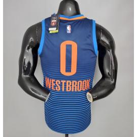 Maillot WESTBROOK#0 Thunder Blue Stripes