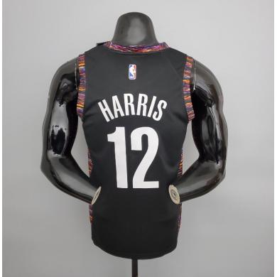 Maillot harris#12 Brooklyn Nets City black