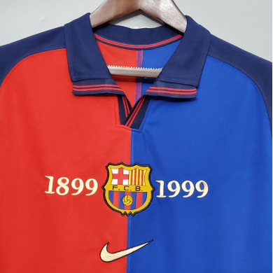 Maillot Retro Barcelona 100th ANNIVERSAIRE Domicile