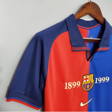 Maillot Retro Barcelona 100th ANNIVERSAIRE Domicile