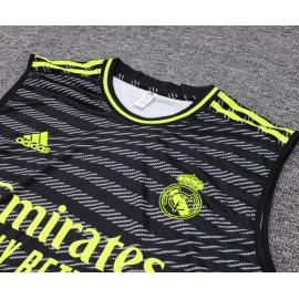 Maillot Sans Manches Real Madrid CF d'entrainement Noir 23/24+ Pantalon