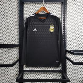 Maillot Argentine Noir 23/24 Manches Longues