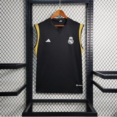 Maillot Sans Manches Real Madrid Noir dentrainement 23/24