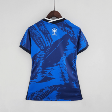 Maillot 2022 Brésil Clásica Bleu Femme