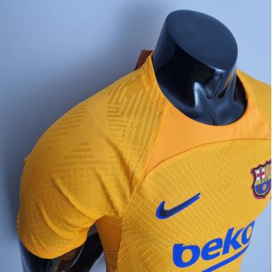 Maillot 22/23 Versión Jugador Barcelona Training Kit Jaune