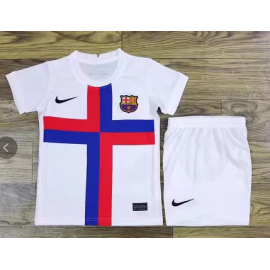 Maillot Barcelona 2022 Blanc Enfant