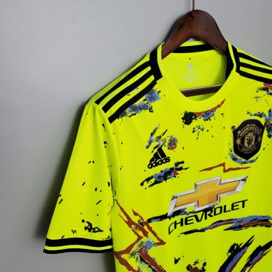 Maillot Manchester United FC European Training 2020-2021-Vert Fluorescente