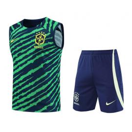 Maillot Sans Manches Brésil d'entrainement 2022 +Pantalones