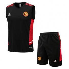 Maillot Sans Manches Manchester United 22-23 + Pantalone