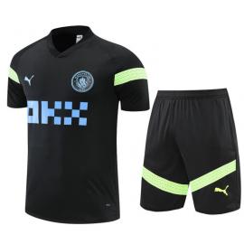 Maillot Manchester City d'entrainement 22/23 Noir+ Pantalon