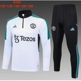 SURVÊTEMENTS Manchester United Blanc 23/24 Enfant+ Pantalon