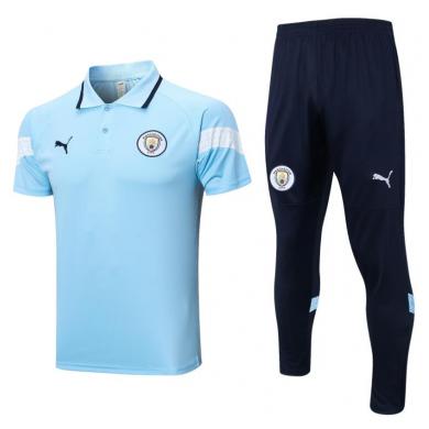 Polo MANCHESTER CITY dentrainement 23/24 Bleu celeste+ Pantalon