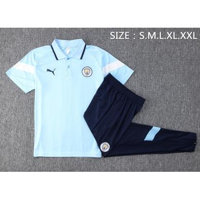 Polo MANCHESTER CITY dentrainement 23/24 Bleu celeste+ Pantalon