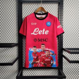 Maillot Napoli Champions Edition Rojo 23-24