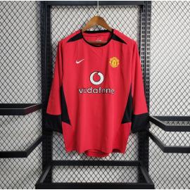 Maillot Retro Manchester United Domicile 02/04 Manches Longues