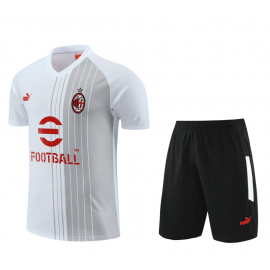 Maillot AC Milan d'entrainement 23/24 Blanc+ Pantalon