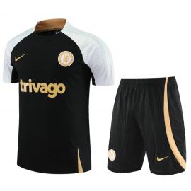 Maillot Chelsea FC d'entrainement 23/24 Noir+ Pantalon