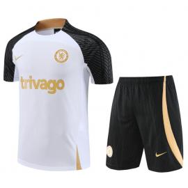 Maillot Chelsea FC d'entrainement 23/24 Blanc+ Pantalon