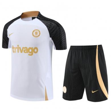 Maillot Chelsea FC dentrainement 23/24 Blanc+ Pantalon