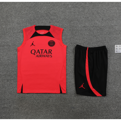 Maillot Sans Manches FC Paris Saint-Germain dentrainement 23/24 Rojo+ Pantalon