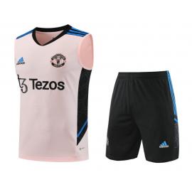 Maillot Sans Manches Manchester United d'entrainement 2023/2024+ Pantalon