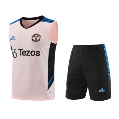 Maillot Sans Manches Manchester United dentrainement 2023/2024+ Pantalon