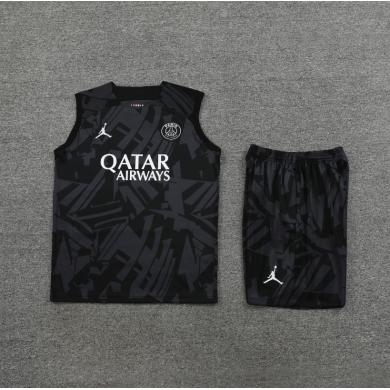 Maillot Sans Manches Paris Saint-Germain dentrainement 23/24 Noir+ Pantalon