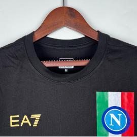 Maillot Napoli Serie A Campioni Champions Noir 22-23