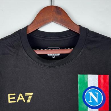 Maillot Napoli Serie A Campioni Champions Noir 22-23