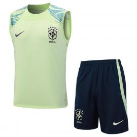 Maillot Sans Manches Brésil d'entrainement 23/24+Pantalones