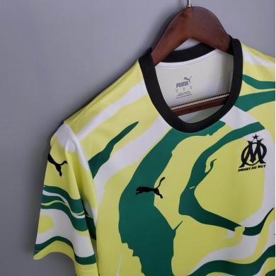 Maillot Olympique Marseille OM Africa Edición spécial 2021/2022 Blanc Jaune Vert