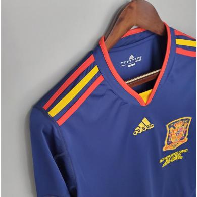 Maillot Retro Espagne Extérieur 2010 Manches Longues