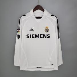 Maillot Retro Real Madrid Domicile 05/06 Manches Longues