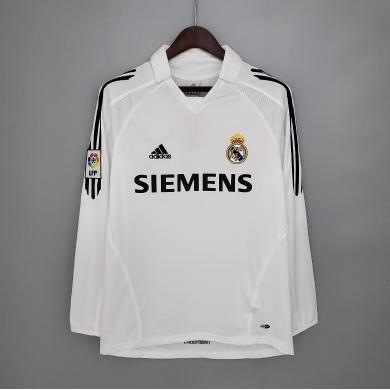 Maillot Retro Real Madrid Domicile 05/06 Manches Longues