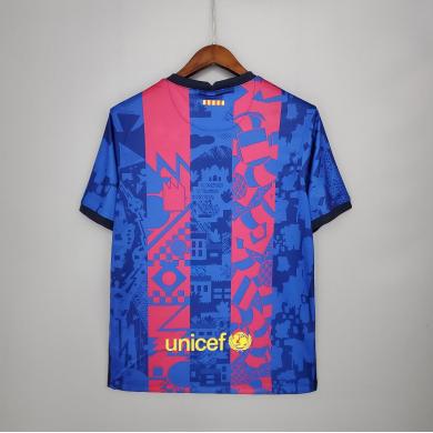 Maillot Barcelona Para La Champions 2021-22 Enfant