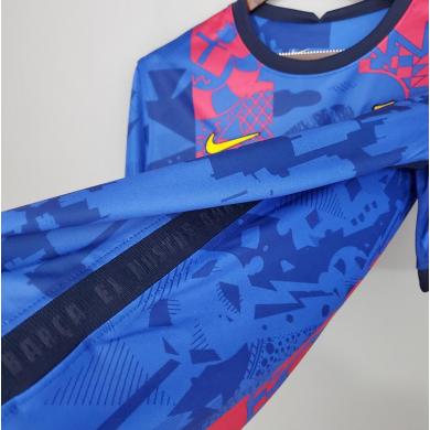 Maillot Barcelona Para La Champions 2021-22 Enfant