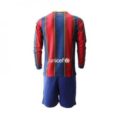 Maillot Barcelona Domicile 2020/2021 Manches Longues Enfant