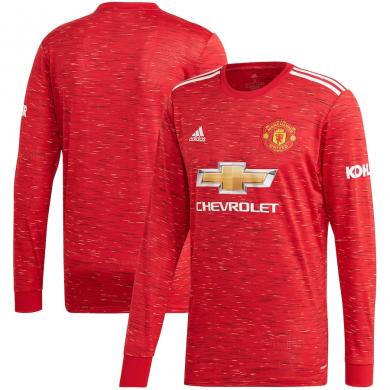 Maillot Domicile Manchester United 2020-2021 Manches Longues