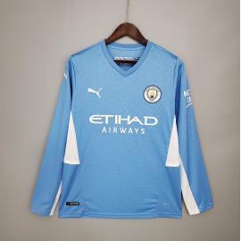 Maillot Manchester City Primera Equipacion 2021/2022 Manches Longues