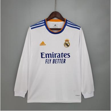 Maillot Real Madrid Domicile 21/22 Manches Longues