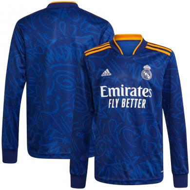 Maillot Real Madrid Extérieur 2021-2022 Manches Longues