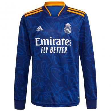 Maillot Real Madrid Extérieur 2021-2022 Manches Longues