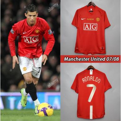 Maillot Retro Manchester United Domicile 07/08