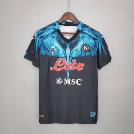 Maillot Scc Napoli noir X Bleu 2020-2021